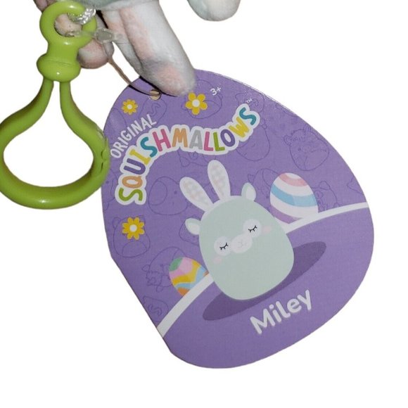 Squishmallow Miley with Ears 3.5” Plush Clip NWT - Picture 3 of 5